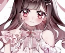 商用利用OK！キラキラかわいい胸像を描きます 簡単背景込み、複雑な衣装や装飾も追加料金なしで対応します! イメージ3