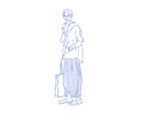 シンプルでお洒落なイラストを作成します 元デザイナーなのでバランスを見て制作してます！文字入れ可能 イメージ10