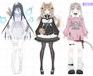 事務所実績有！高品質VTuberモデル制作します Live2D講師が全行程制作◎モデル導入までサポートします！ イメージ3
