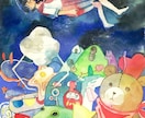 不思議な絵を描きます 夢と現のあいだを彷徨うようなイラストを描きます。 イメージ1