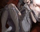 厚塗りで雰囲気のあるイラストを描きます アイコン絵から全身絵まで制作致します！ イメージ3