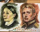 手描き水彩　温かみのある似顔絵を制作します 大切な人に、かたちに残る思い出を イメージ3