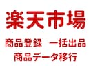楽天に商品を一括登録します 商品データ移行　商品登録代行　CSV一括登録 イメージ1