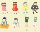 イラスト描きます 手描きタッチのほっこりイラストです。 イメージ2