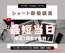 修正1回まで無料◇60秒以内のショート動画作ります YouTubeショートやInstagramのリール動画にぜひ イメージ1