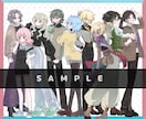 全身立ち絵3000円！TRPG立ち絵制作します 【おまかせ“だから”低価格！】リテイクなしの一発納品✨️ イメージ2