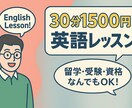 オンライン英会話・英語レッスンをします あなたの目標に合った英会話レッスン！英語関連の相談も⭕️ イメージ1