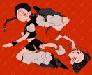 シンプルでキャッチーなイラストを描きます 抜け感のある絵柄と配色で、印象に残るイラストを描いています。 イメージ3