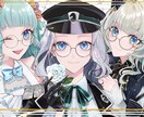 高クオリティ、綺麗め･女性向けイラスト制作します 中性的、耽美系な塗りと細かい線画が得意です！ イメージ1