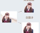 画像の背景透過、白抜きを1,000円で行います 最短1日！即日作成させていただきます。 イメージ1