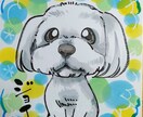 天使の一枚！ペットちゃん用似顔絵描きます 家族の一員、かわいいペットちゃんの似顔絵をお届けいたします イメージ9