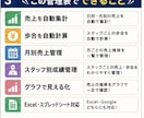 飲食店向け売上管理表を作成します 現場経験を活かした実用的な管理表です。入力するだけです！ イメージ3