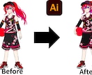 ラフ絵をSNS映えする可愛い完成イラストにします 綺麗な線・高解像度・印刷対応で納品します イメージ5