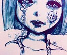 あなたの好きなモチーフでイラストを描きます 病みかわいいをテーマにしています。 イメージ6