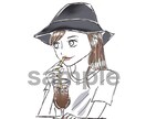 シンプルな似顔絵イラスト描きます 商用可◎線画風タッチでお洒落にお描きします！ イメージ3