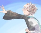 SNSアイコンに使えるバストアップイラスト描きます 背景単色、人物で目を惹くアイコン作成します！ イメージ6