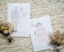 ゆるふわオシャレな似顔絵イラストお描きします 誕生日/記念日/出産、結婚祝いのギフトやプレゼントにも♡ イメージ3