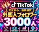 TikTok外国人フォロワー3000人増加します ☆TikTok外国人フォロワー3000人増加します☆ イメージ1