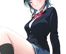 アニメ塗りでキャラクターイラストを描きます アイコンや動画用など、キャラクターイラストが欲しい方へ！ イメージ5