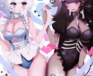 イラスト、VTuberモデル制作します イメージがあれば女性のキャラクターデザインもさせて頂きます！ イメージ1