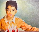 写真を元に似顔絵を描きます A４サイズのケント紙に色鉛筆で写真に忠実にリアルに描きます。 イメージ3