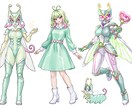 キャラデザ・立ち絵・ミニキャラなど描きます 用途自由！改変・商用利用OKなイラスト&キャラデザ イメージ4