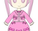 グッズのイラスト描きます デフォルメの可愛い女の子のグッズ作りたい方に イメージ5