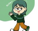 半目のゆるかわいいキャラクター描きます 半目のかわいいキャラクターです！SNSのアイコンなどに！！ イメージ4