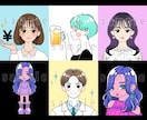 印象に残る◎レトロポップなアイコン描きます 目立つカラー！レトロなタッチと色合いで個性的なイラスト！ イメージ6