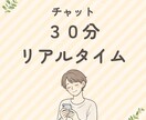 チャット相談】聞くだけ｜30分聞きます 文字で、今の気持ちを吐き出す時間 イメージ1