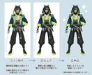 オリジナルキャラクターイラスト・立ち絵描きます 商用・二次利用OK！ SNS・動画配信・TRPG・ゲームなど イメージ8