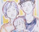 雰囲気あるアート似顔絵を描きます ご家族・ご結婚記念日・SNS・プレゼントにも イメージ6
