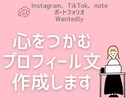 心をつかむプロフィール文を作成します “もどかしさ”を言葉に変える、プロフィール文作成サービス イメージ1