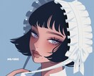 商用OK❣️クールで大人可愛いイラスト描きます 活動者様歓迎✨サムネ・アイコン・グッズ用イラスト・似顔絵など イメージ4