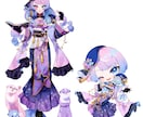 Vtuber立ち絵＋SDセット作成します 立ち絵デザインからグッズに使用出来るSDイラストを描きます イメージ6