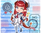 量産ちびキャラ【マリンワンピ】を描きます Vtuber / Vライバーさんに大人気の量産シリーズです！ イメージ5