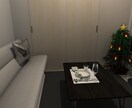 一級建築士が、家具配置のイメージパース作成します 購入予定の家具等を、色の提案を含め実際のお部屋に配置します イメージ1