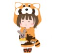 ちびキャラのアイコンを作成します ふんわりとした丸みを帯びた優しい可愛いイラストです。 イメージ6