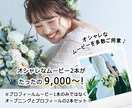 最上級のオープニングとプロフィールを格安制作します オシャレで最新のウェディングムービーを安く早くご提供します イメージ1