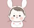 大切なお子様のイラストを優しい雰囲気で作成致します お子様の成長を唯一無二のイラストで残しませんか イメージ2