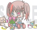 商用可◎アイコン/キャラクター/イラスト作成します ゆるーくかわいいイラストを作成します。お気軽にご相談ください イメージ2