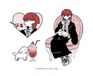 シンプルカラーのガーリー×ポップイラスト描きます アイコンやグッズなどに！ゆるポップな可愛いづくりをお手伝い イメージ3