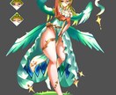 キャラクターの立ち絵を作成します 邪悪なキャラデザが得意です  色鮮やかに描きます イメージ1