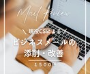 伝わるビジネスメールに添削します 結論が分かる丁寧で温かい文章に整えます イメージ1