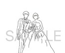 線画イラスト描きます お写真を元に作成、白黒・カラー・＋αの3パターンお渡し！ イメージ3