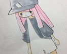 あなたの想像をイラストにします 一回につき3枚、アナログデフォルメイラストです イメージ1