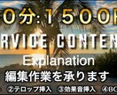 動画編集代行サービスを提供します 格安提供します。【1500円】 イメージ1