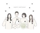 即対応 ◎！ゆるゆる似顔絵を描きます SNSアイコン・記念日・プレゼント・婚姻届など イメージ8