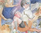 イラスト制作行います 透明水彩で可愛い女の子など描きます イメージ1