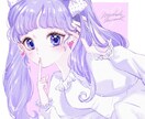 少女漫画風イラストを制作いたします 少女漫画風、レトロかわいい、乙女ちっく、キラキラ イメージ1
